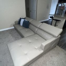 Marquez Taupe Micro Right Chaise Sectional