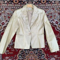 il Gilet Metallic Olive Green Jacket