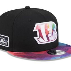 Men's New Era Black Cincinnati Bengals 2023 NFL Crucial Catch 9FIFTY Snapback Hat