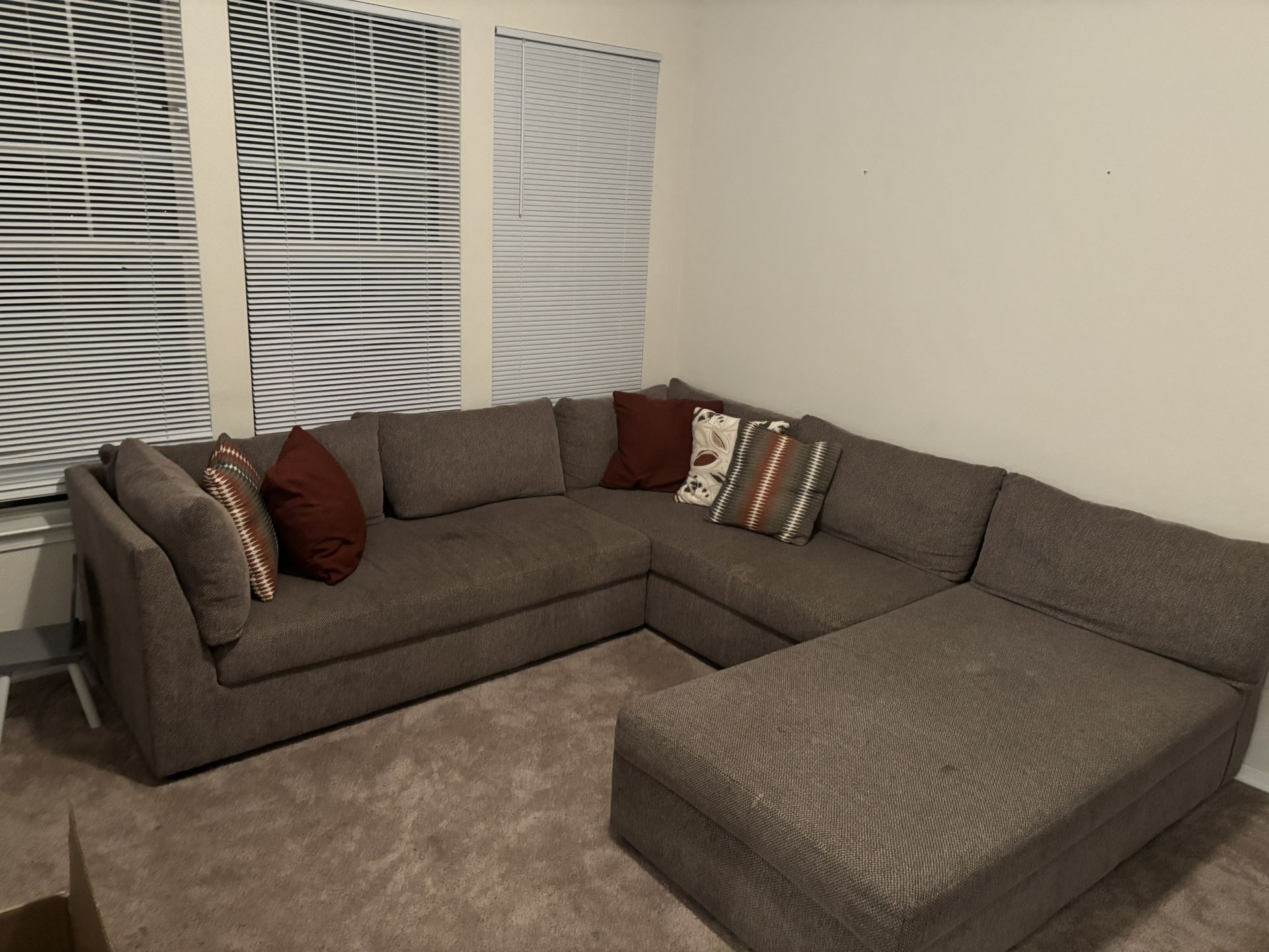 Large Ashley Sectional, Puzzle Couch. 