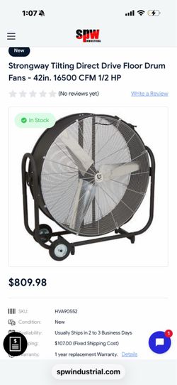 Shop fan