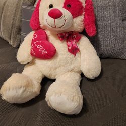 Stuffed Valentine Dog