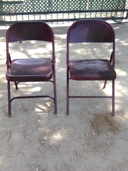 Folding chairs ( metal ) both for $20