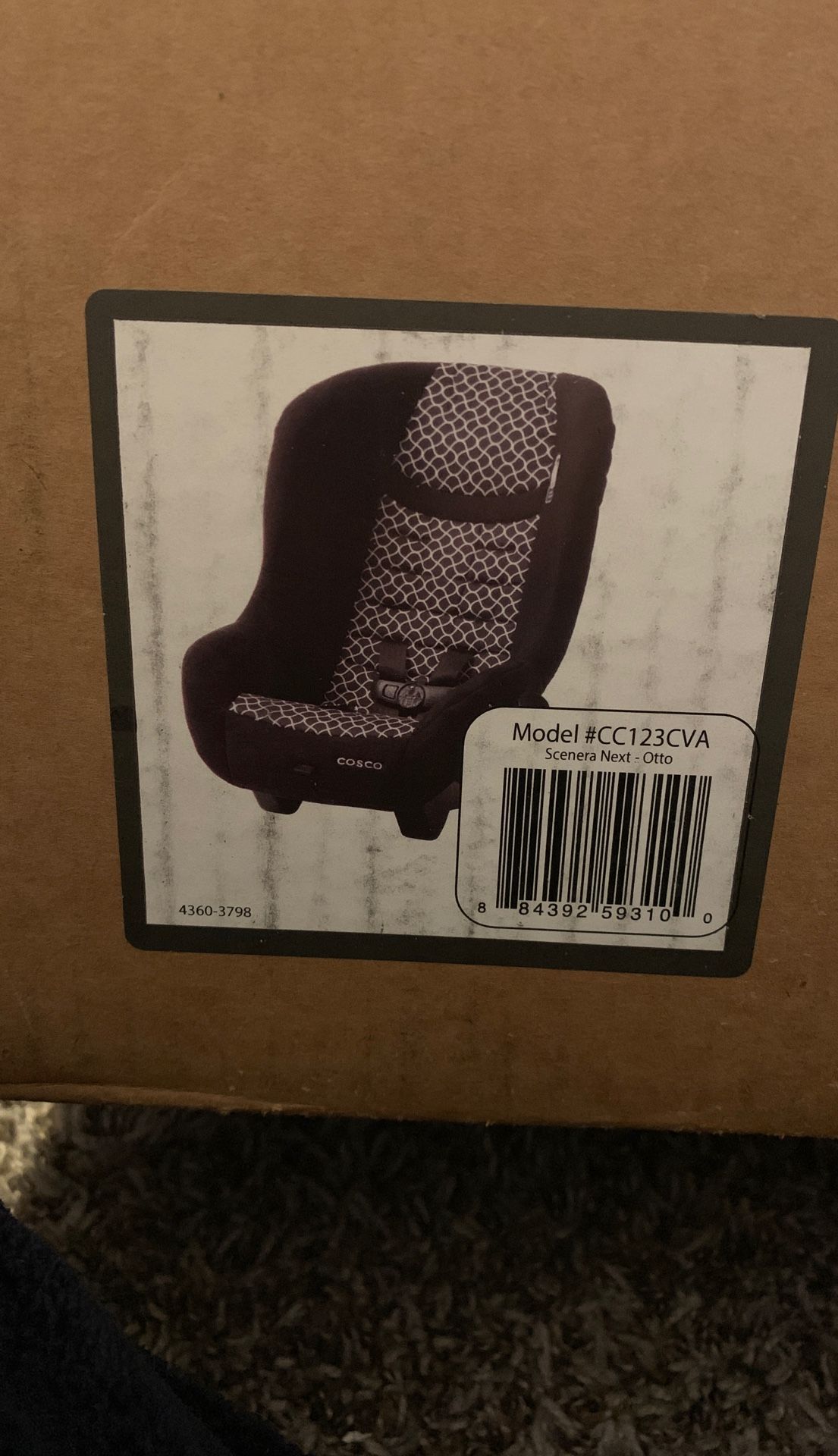 Cosco scenera next Otto car seat