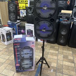 With stand Blast Bluetooth Speaker 3500W   , 6.5” X 2 Rechargeable New In Box With Microphone! 🔊