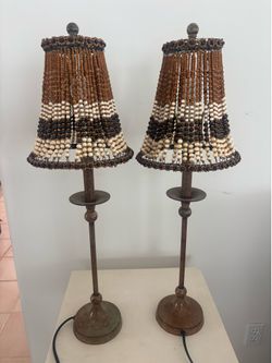Vintage Beaded Lamps
