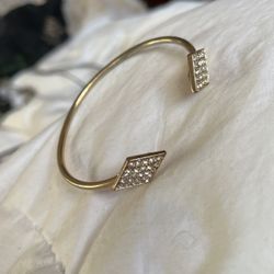 Goldtone And Rhinestone Bracelet 