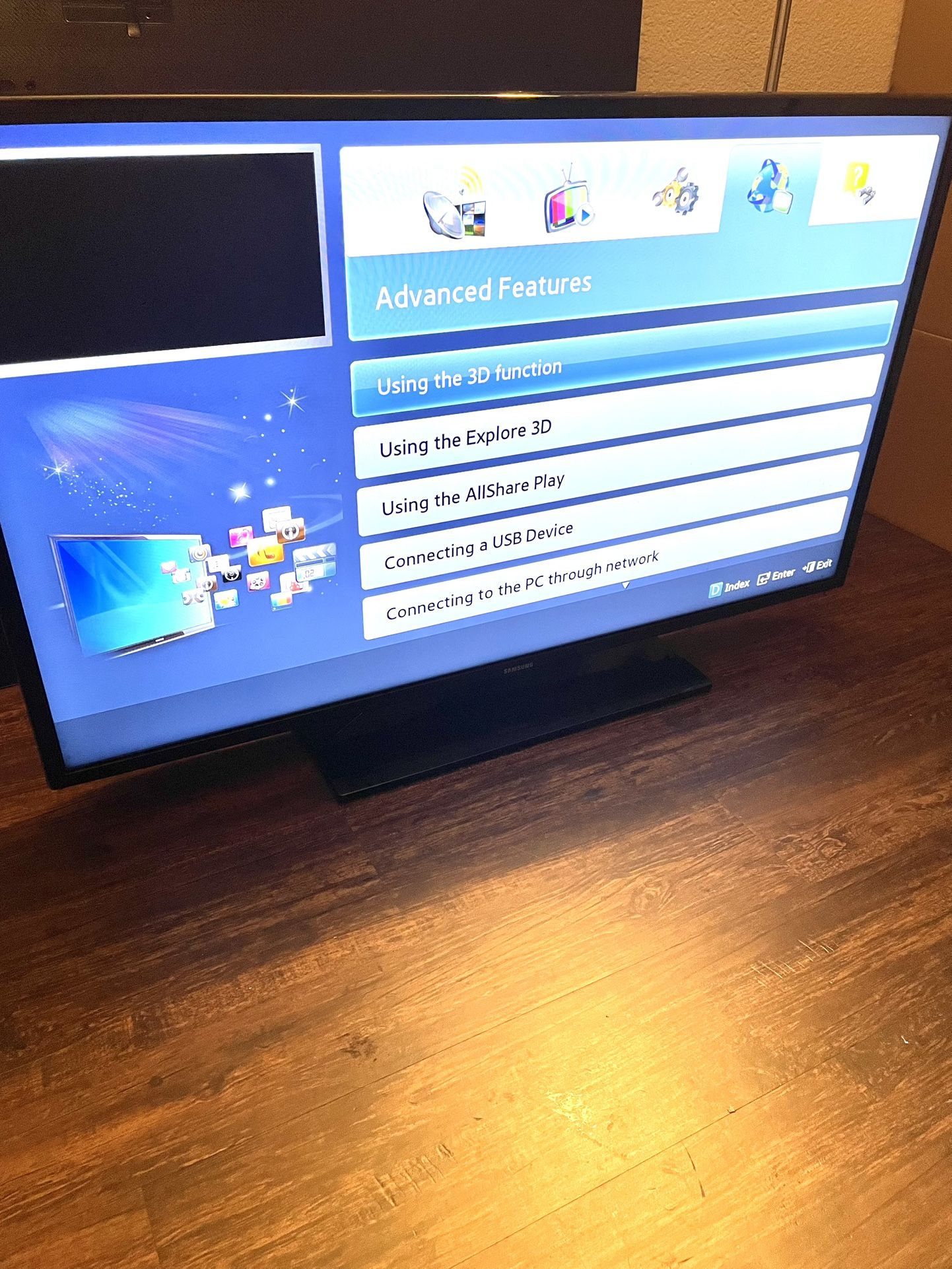 46”Samsung 3D HD 1080p 120hz Model UN46FH5000