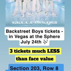 Backstreet boys - the sphere  July 24th