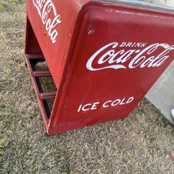 Vintage Coca Cola Salesman Cooler