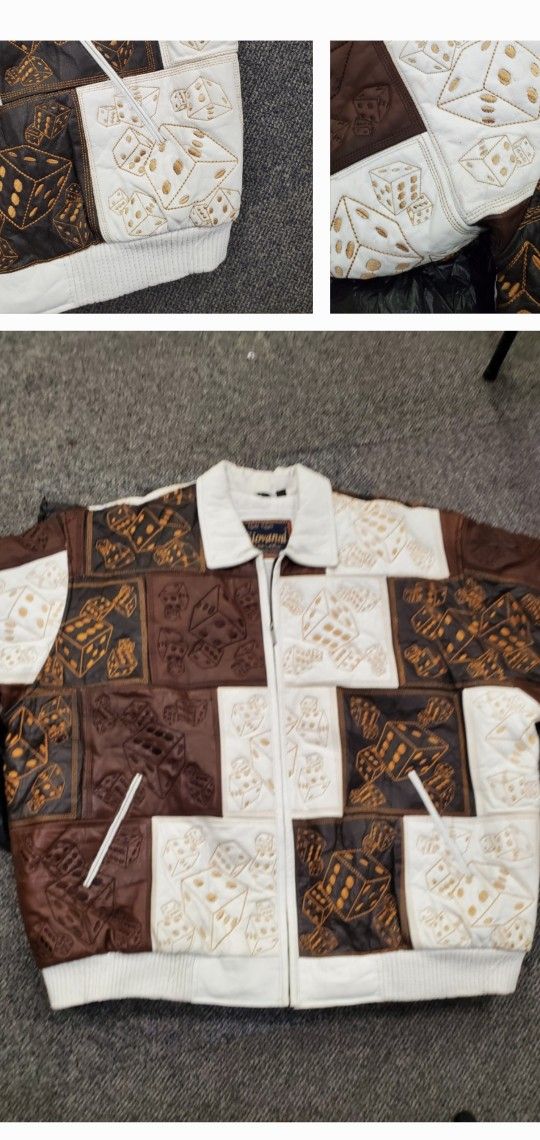 OLDSCHOOL CUSTOM LEATHER JACKETS BY GIOVANNI SIZES 3X AND 4X