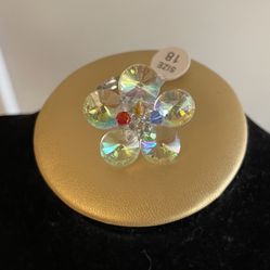 Adjustable Crystal Ring 