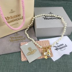 Vivienne Westwood Pear with hearts necklaces