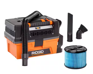 Peak HP NXT Shop Vacuum Wet Dry Vac with Fine Dust Filter, Expandable Hose and Accessory Attachments