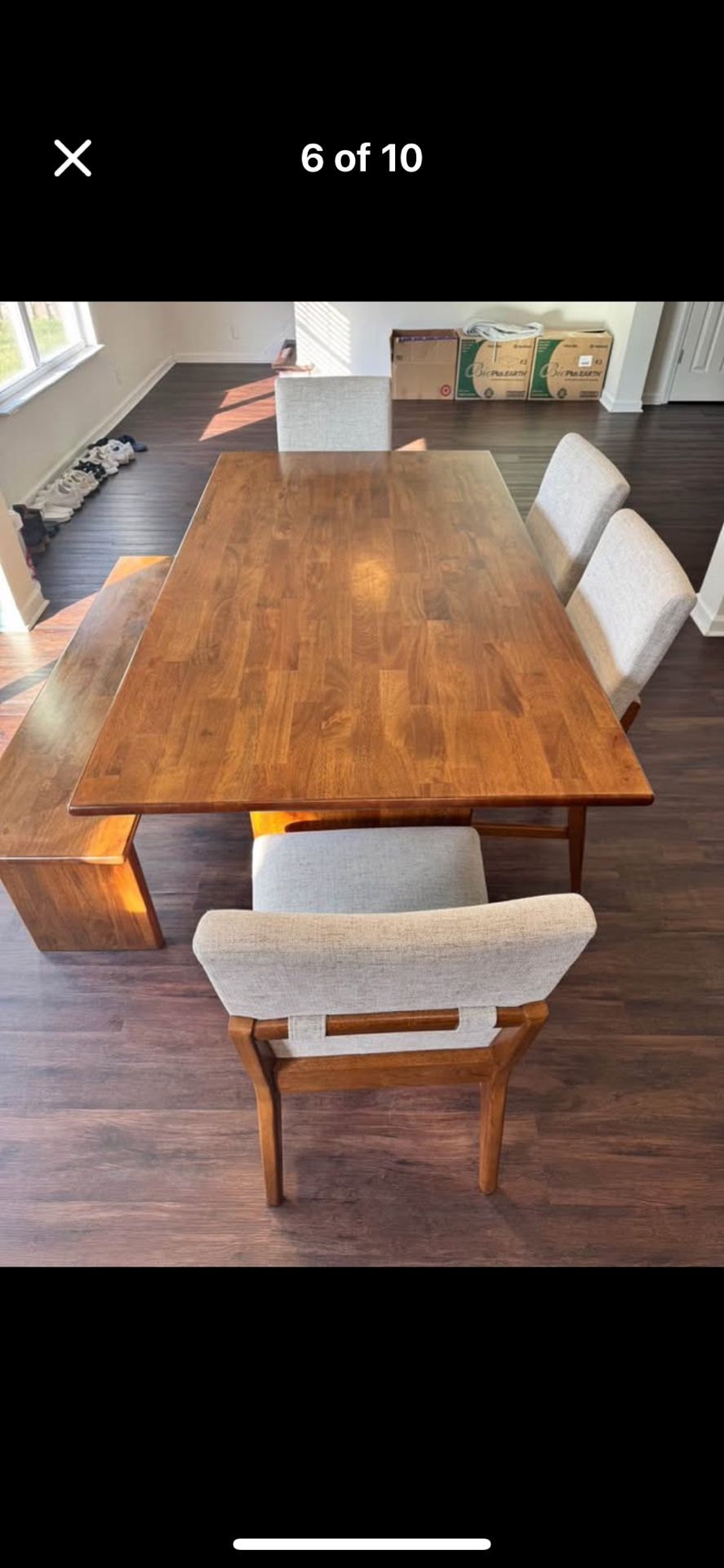 Dining Room Table With Chairs And Bench