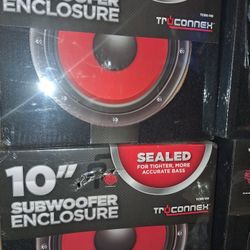 2 10" Subwoofer Boxes 