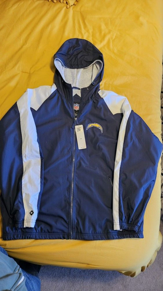 Los Angeles Chargers Zip Up Hoodie NFL- Large