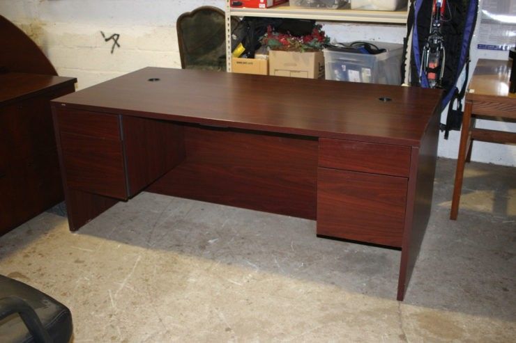 Wooden Brown Office Desk