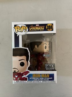 Iron Man Unmasked Fye Funko Pop 304 Avengers Infinity War Funko