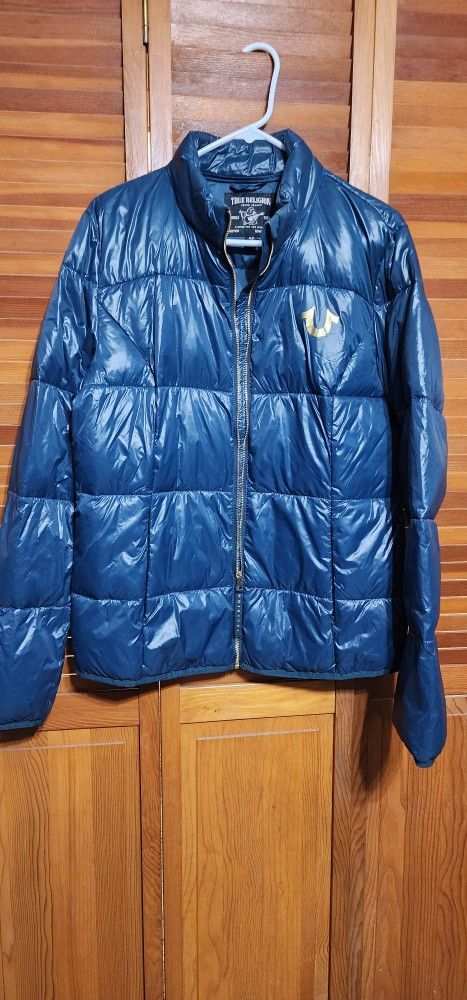 True Religion Puffer Jacket Blue True Religion Slim Puffer Jacket