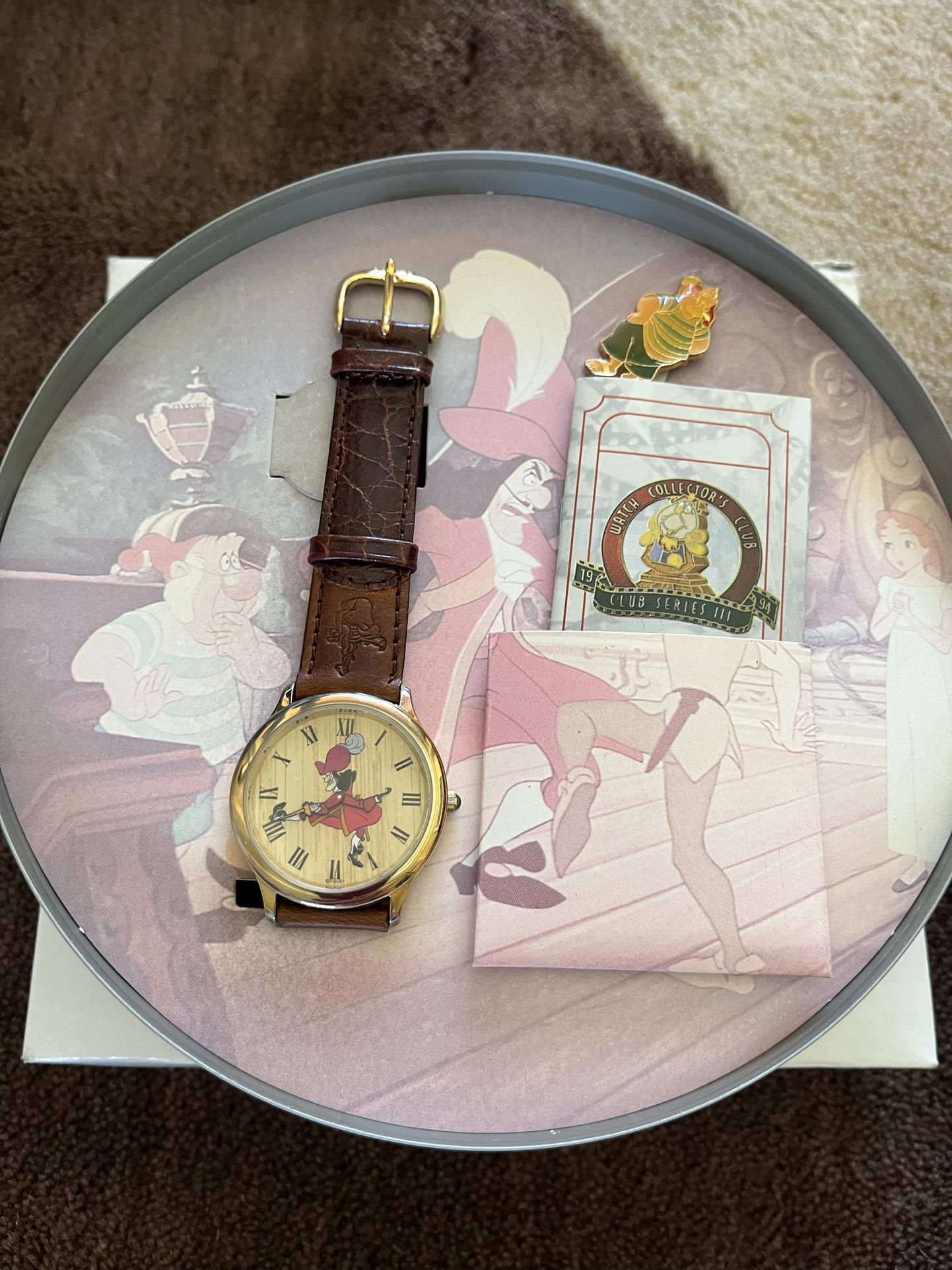 Rare 1990’s Disney “Peter Pan” Watch Collector’s Club Series III