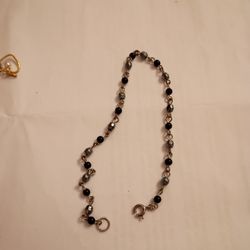 Hematite And Crystal Bead bracelet Made with Swarovski Element Crystal I don't have the necklace this matches the neacklace but I don't have the neack