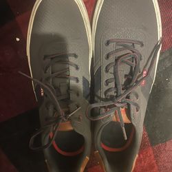 Levis Low Top Shoes Men Size US 9.5 Blue/Brown Sneakers Comfort