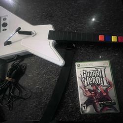 Xbox 360 Wired Guitar W Game 