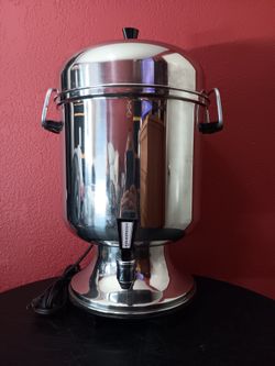 Vintage 1970s Farberware 155A Stainless Steel Electric Coffee Urn Percolator 12-55 Cups