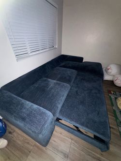 Blue Sectional Sleeper Sofa