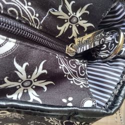 Thirty One Black White Tote Bag Sachel Clean No Rips,etc