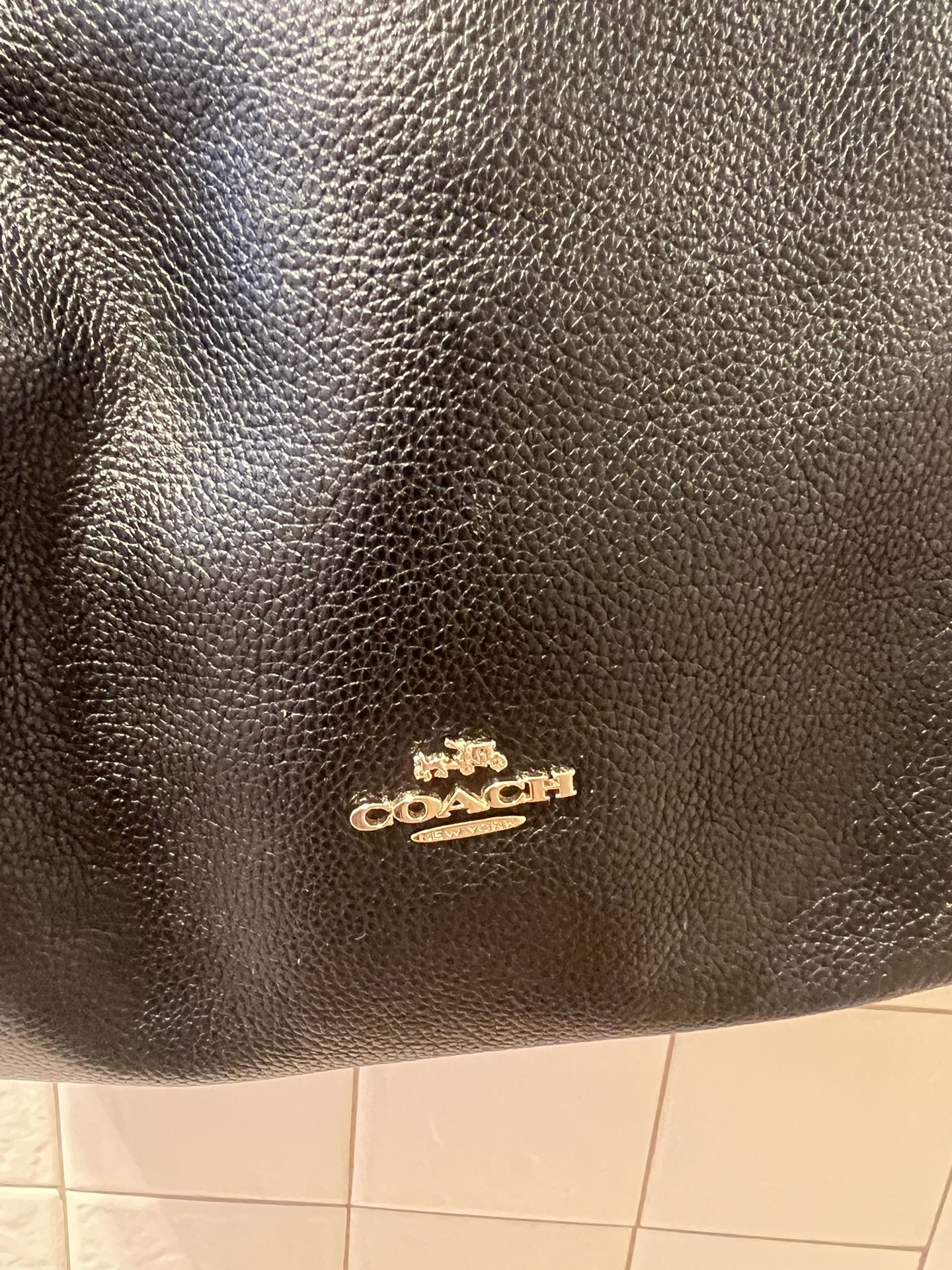 Y2K Coach Black Pebbled Leather Bag 👜🧳