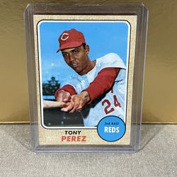 HOF Tony Perez 1968 Topps Baseball Card 🔥🔥 Sharp Card!! 