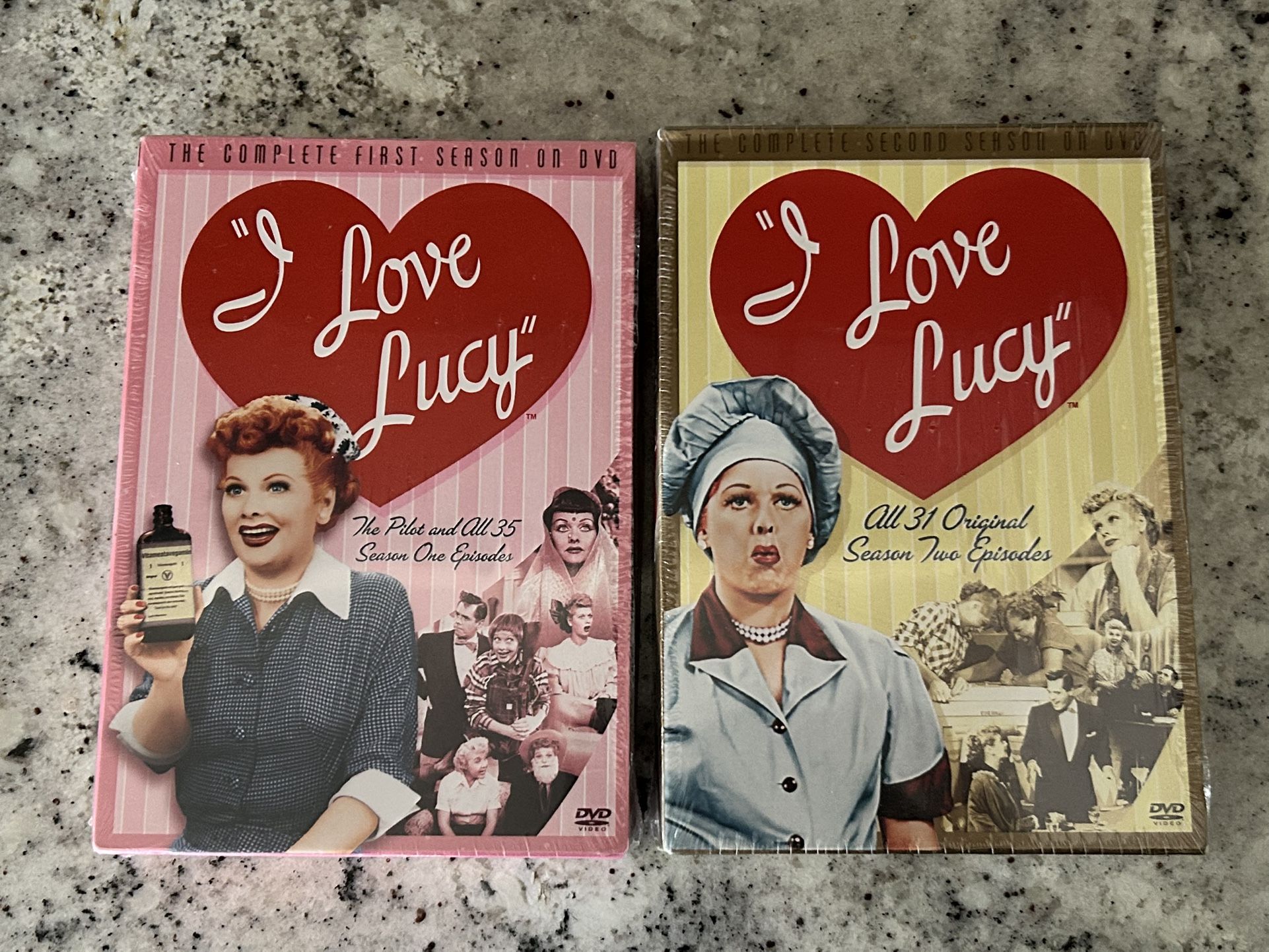 NEW I Love Lucy DVDs Series Season 1 & 2 Brand new in shrink wrap