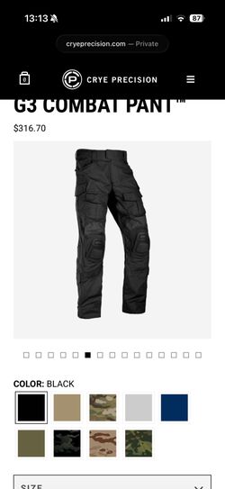 Crye Precision G3 Pants black
