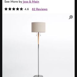 Modern 58” Joss & Main Floor Lamp – Sleek, Stylish & Gently Used