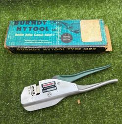 New Old Stock Burndy Hytool MR8-EC-1 Full-Cycle Ratchet Terminal Crimping Tool w/ Box