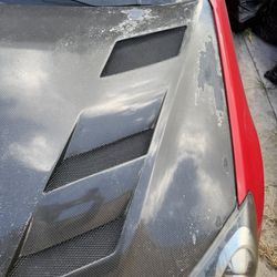 genesis coupe bk2 carbon fiber hood