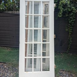 Free French Doors Double. Solid Wood. 3 Sets