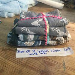 Set Of 4 Wash Cloth Set