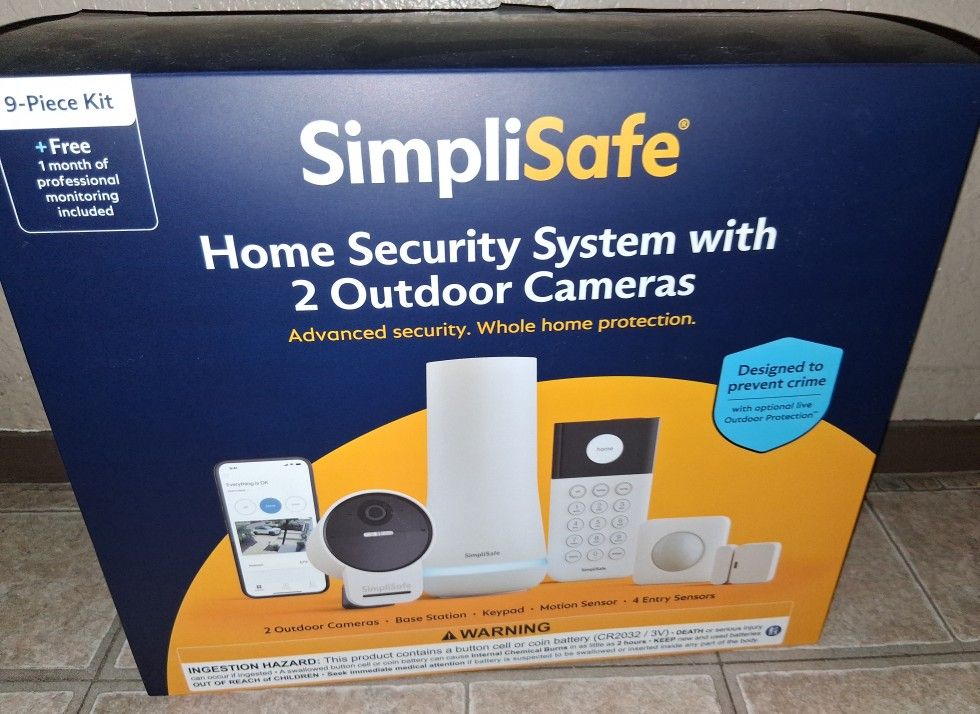 SimpliSafe 9pc Outdoor Home Security System