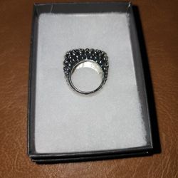 Dian Malouf Modern Stack Stacking Ring Sterling Silver 925