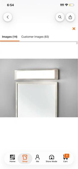 Hampton Bay Woodbury 24.6 in. 1-Light Brushed Nickel Integrated LED Bathroom Vanity Light Bar with Frosted Acrylic Shade @A6-029