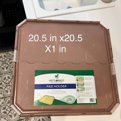 Vet's Best Dog Pad Holder | Portable Tray for Pet Training and Puppy Pads | Protection