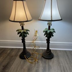 Climbing Monkey Table Lamps 30”H Used Condition $50 Both Firm On Price