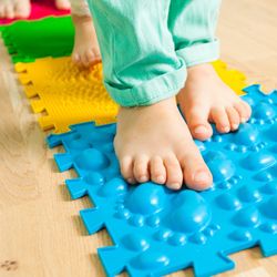 foot mat designed for children