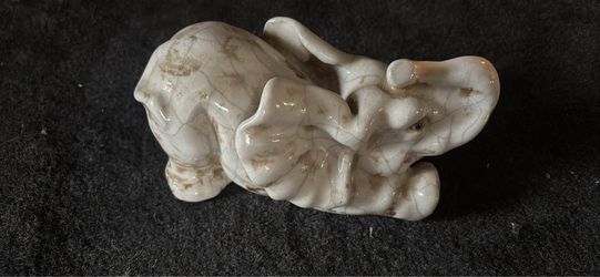 Ceramic Elephant Figurine