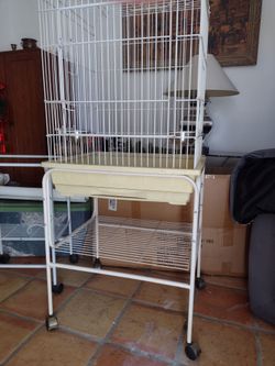 Parrot table top/cart cage