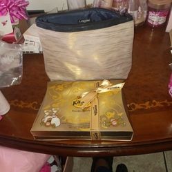 Lancome Cosmetics Bag With Chocolates Box 