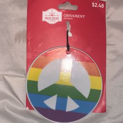 Peace Sign Ornament  